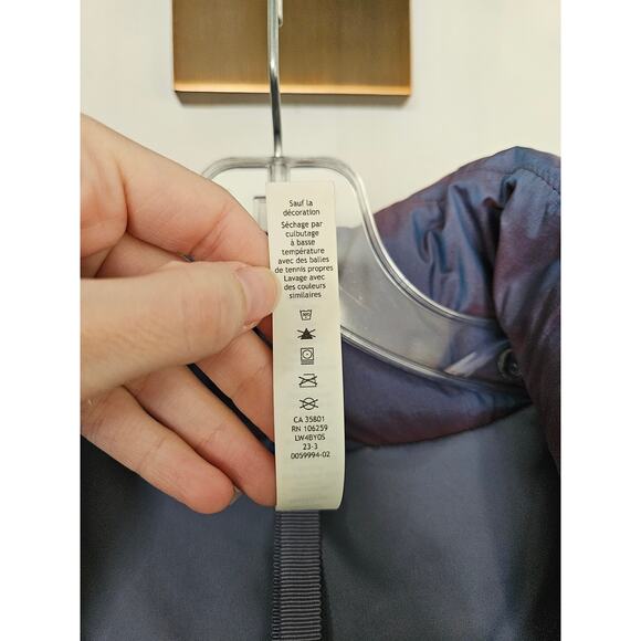 lululemon athletica Heathered Wild Indigo Wunder Puff Cropped Vest Size 10 - Picture 10 of 16